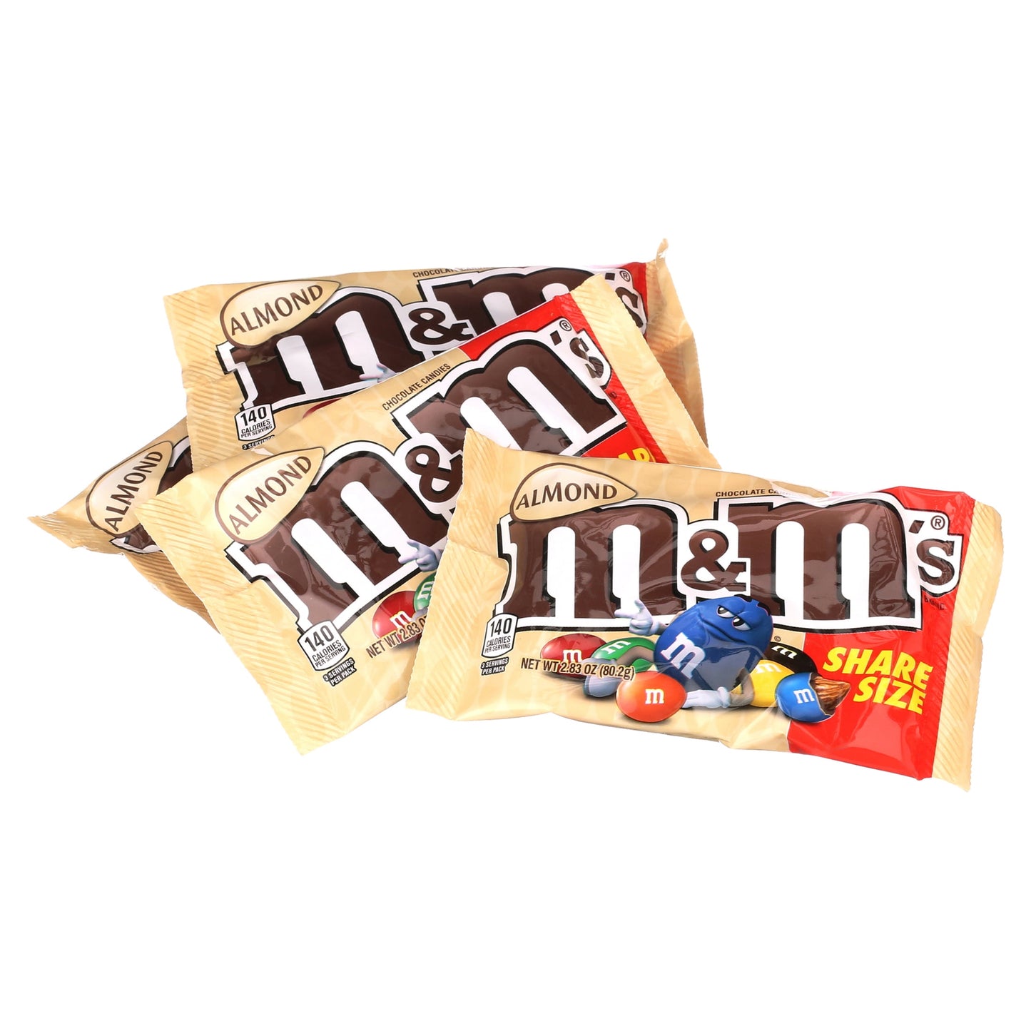 M&M's, Almond Milk Chocolate Candy Sharing Size, 2.83 Ounce, 18 Count