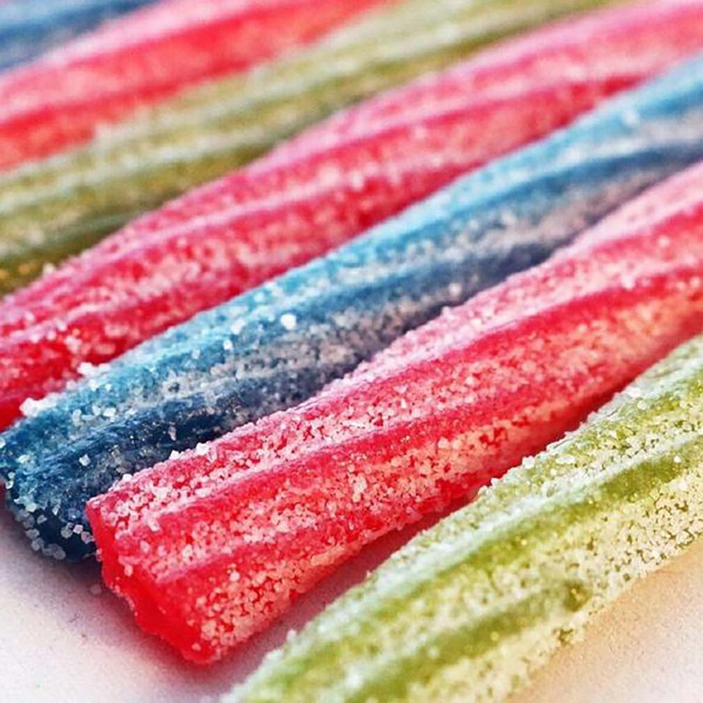 Sour Punch Twists, Assorted Flavors, 3.90lb Jar