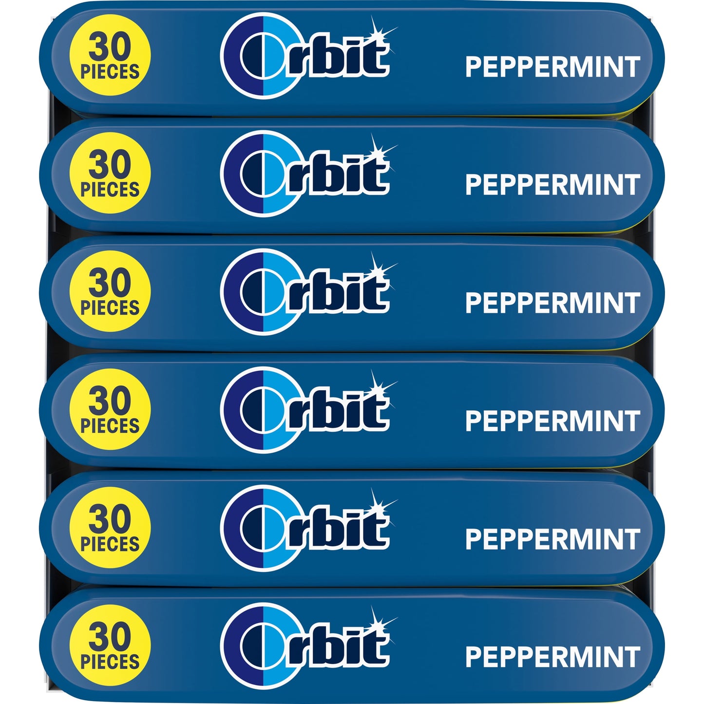 ORBIT PEPPERMINT MEGA PACK 30 PIECE 6 COUNT (TOTAL 180 PIECE)