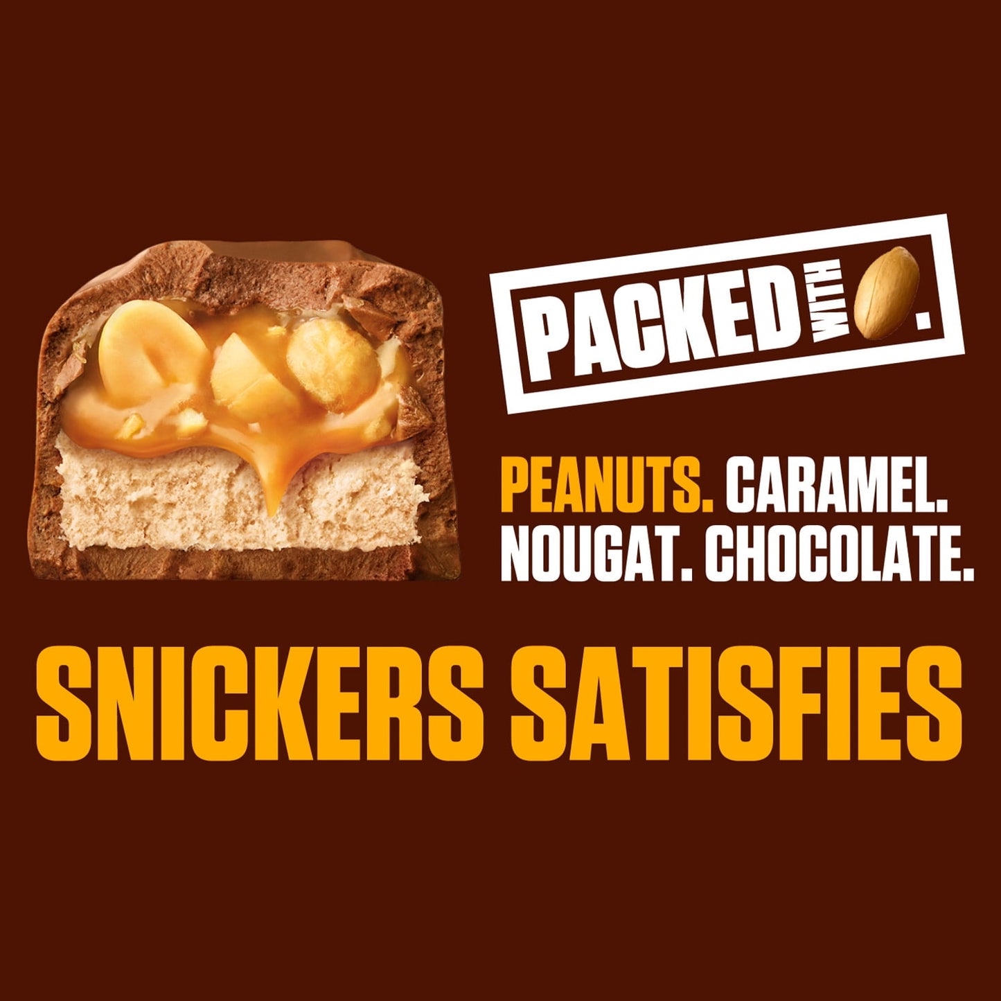 Snickers Full Size Bulk Chocolate Candy Bars - 1.86 oz Bar - 48 ct Box