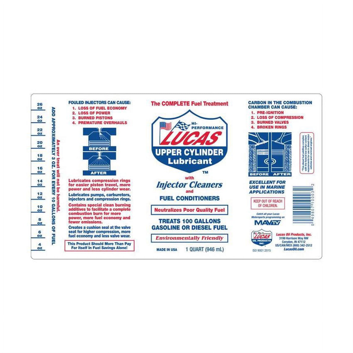 Lucas Oil Products LUC10013 1 gal Fuel Treatment Oil