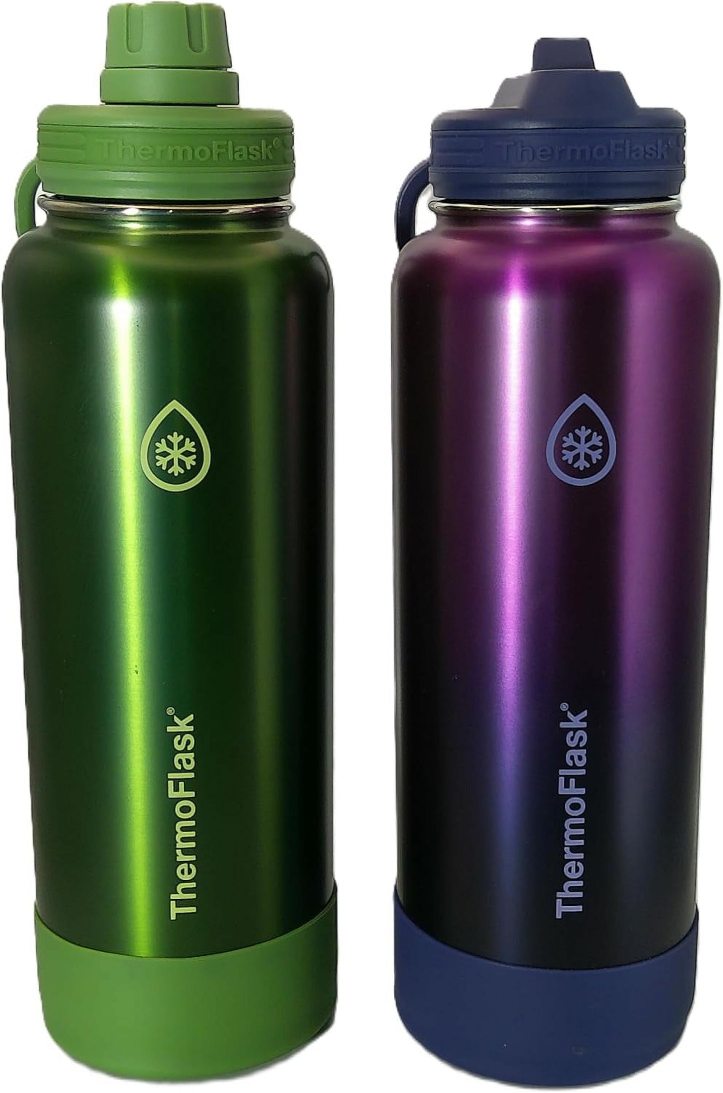 ThermoFlask 40oz Stainless Steel Water Bottle, 2-pack