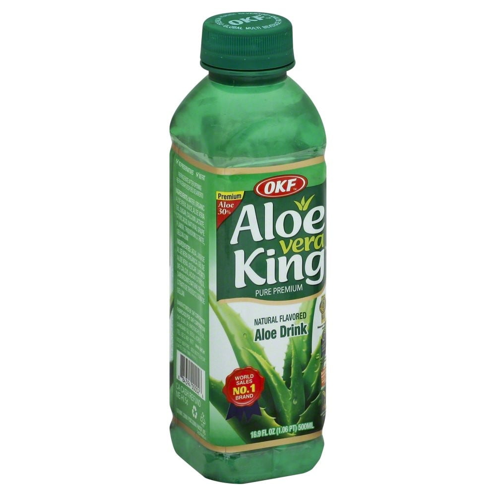 OKF Aloe Vera King Drink, Original, 16.9 fl oz (Case of 20)