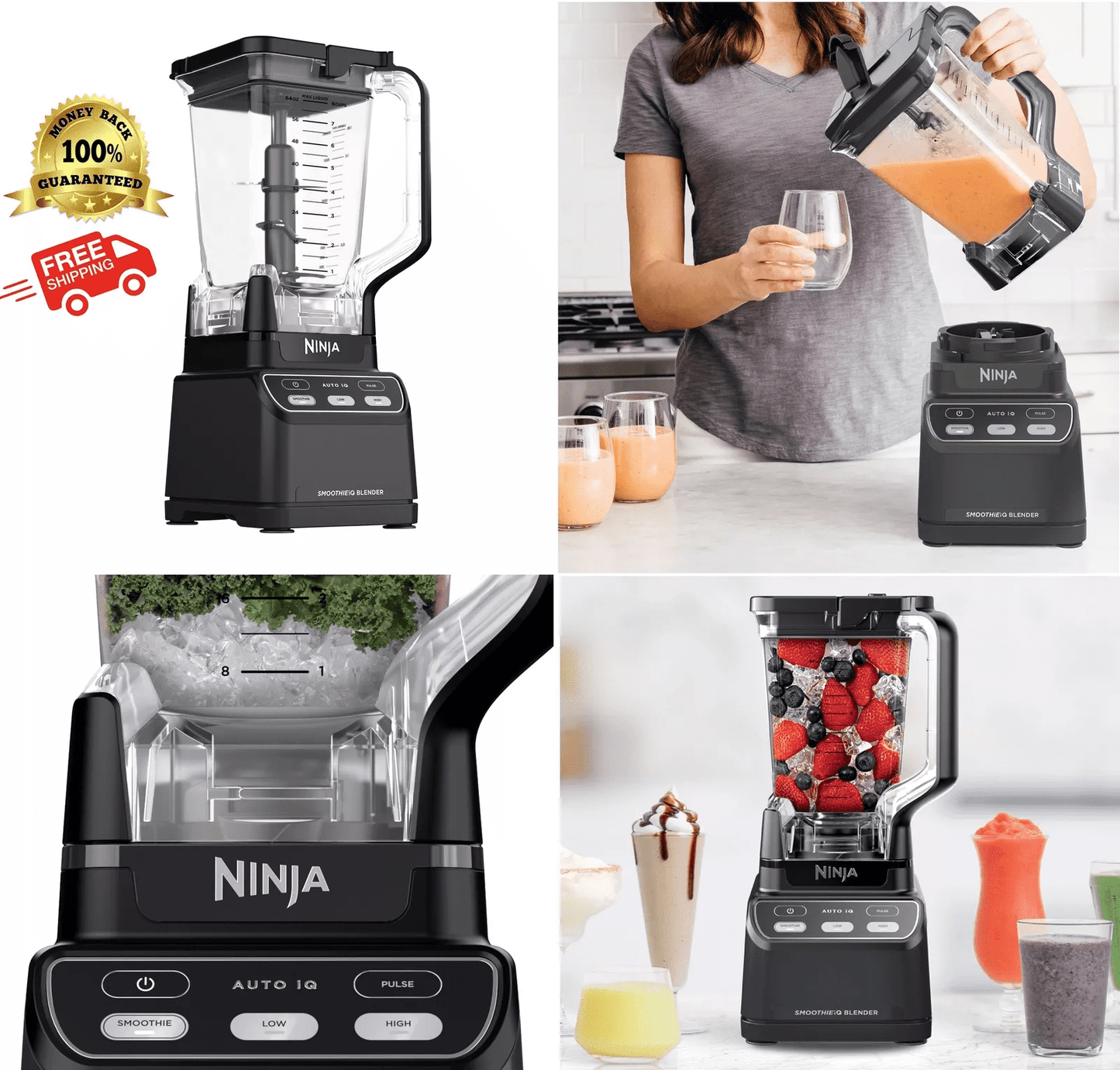 Ninja Professional Blender with Auto IQ