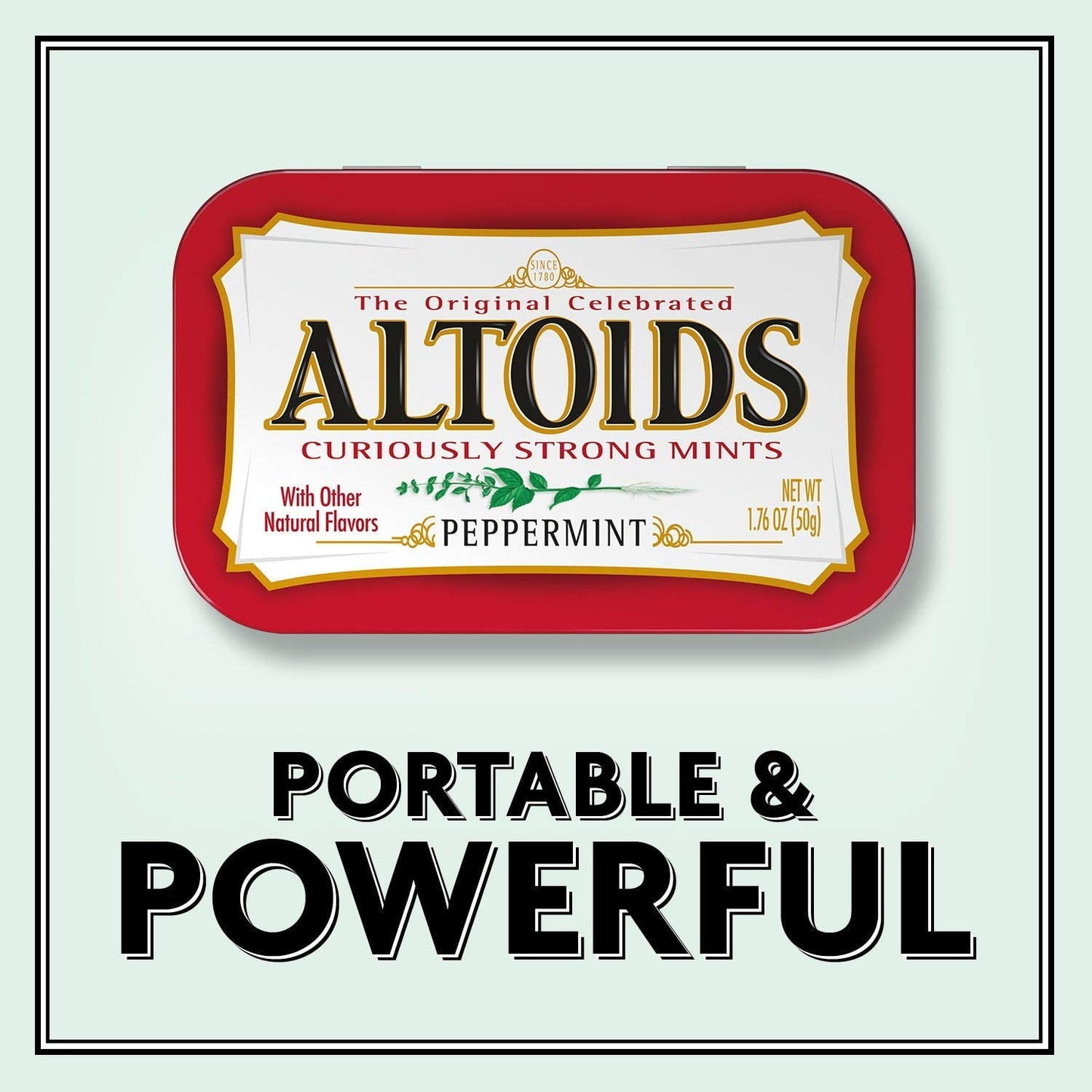 ALTOIDS Curiously Strong Peppermint Mints | Pocket-Sized Tins | 1.76 oz (2-Pack)