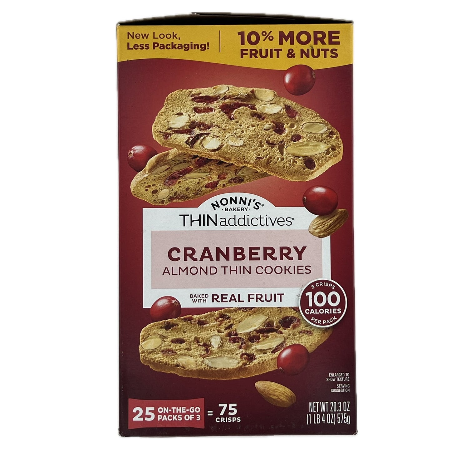 Thin Addictives Cranberry Almond Thin Cookies, 75 Count (20.3 Ounce)