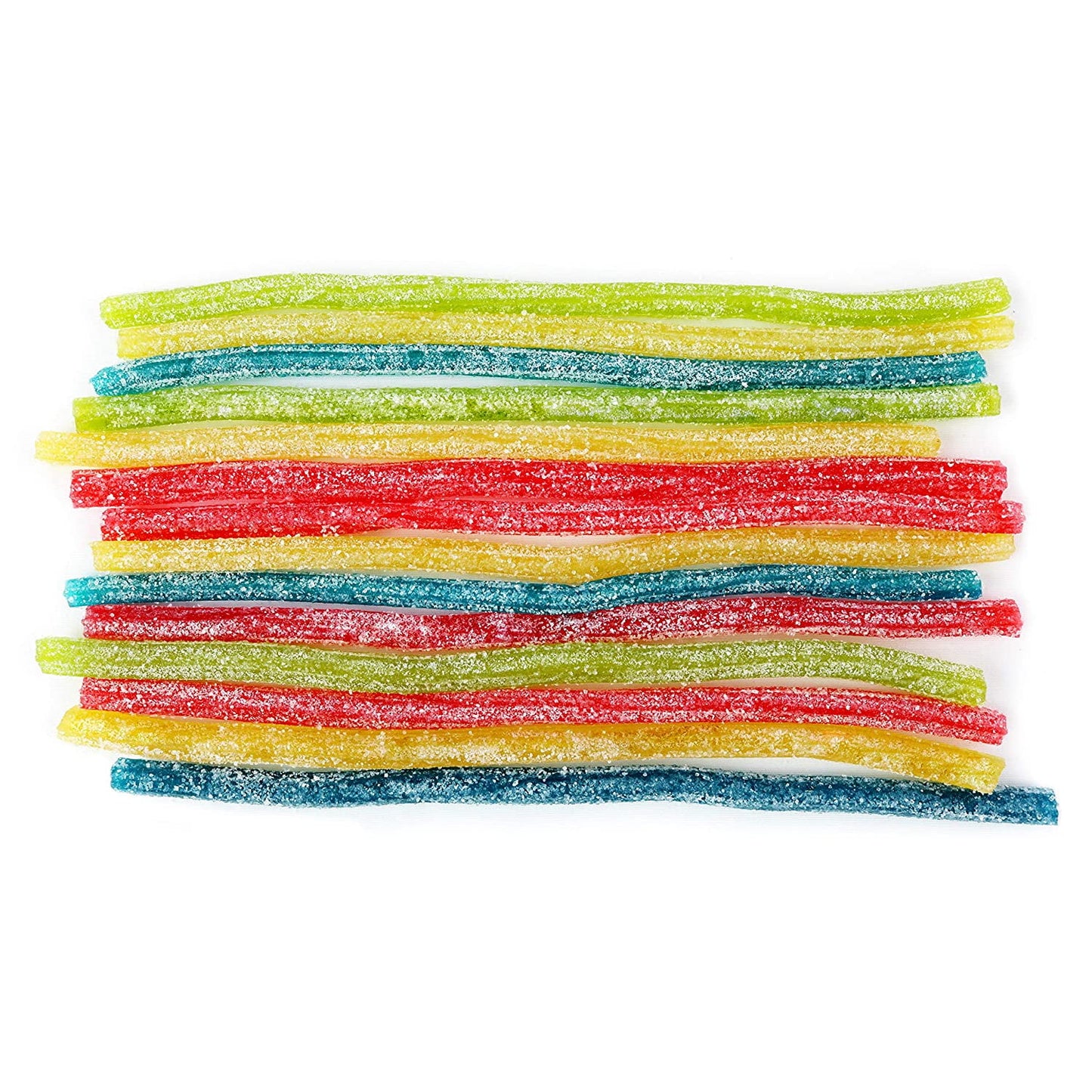 Sour Punch Rainbow Straws Chewy Candy 2oz Tray (24-Pack)