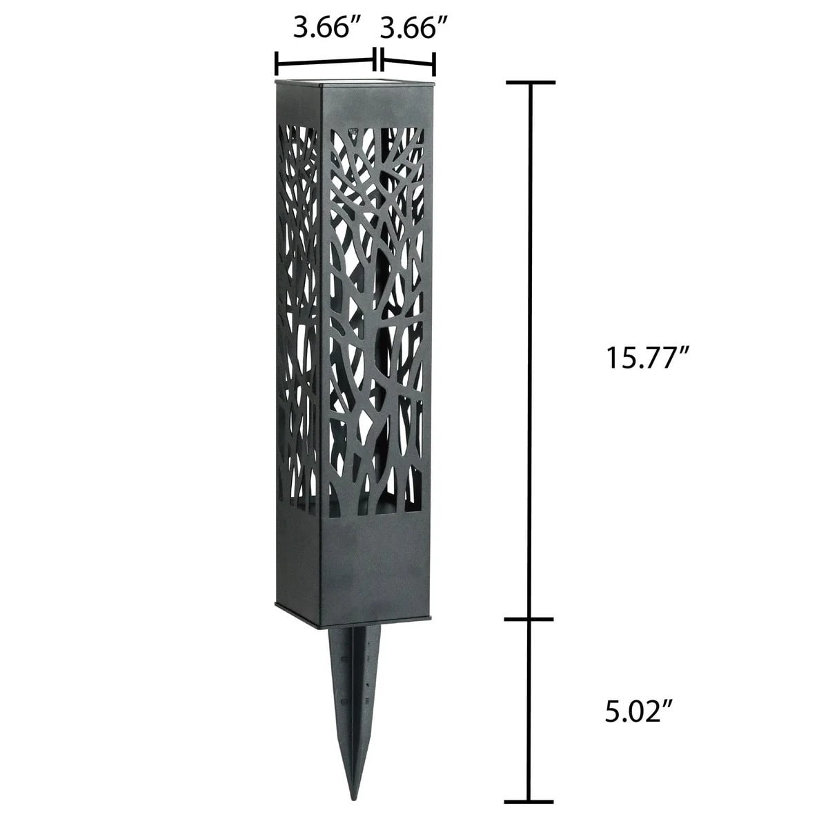 Tommy Bahama Square Solar Bollard Lights, 35 Lumen, 5-pack