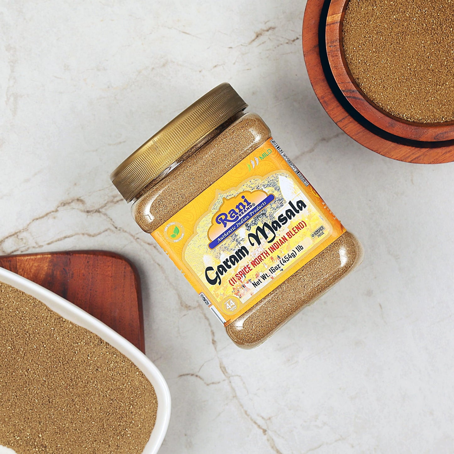 Rani Garam Masala Indian 11-Spice Blend 16oz (1lb) 454g PET Jar ~ All Natural, Salt-Free | Vegan | No Colors | Gluten Friendly | NON-GMO | Indian Origin