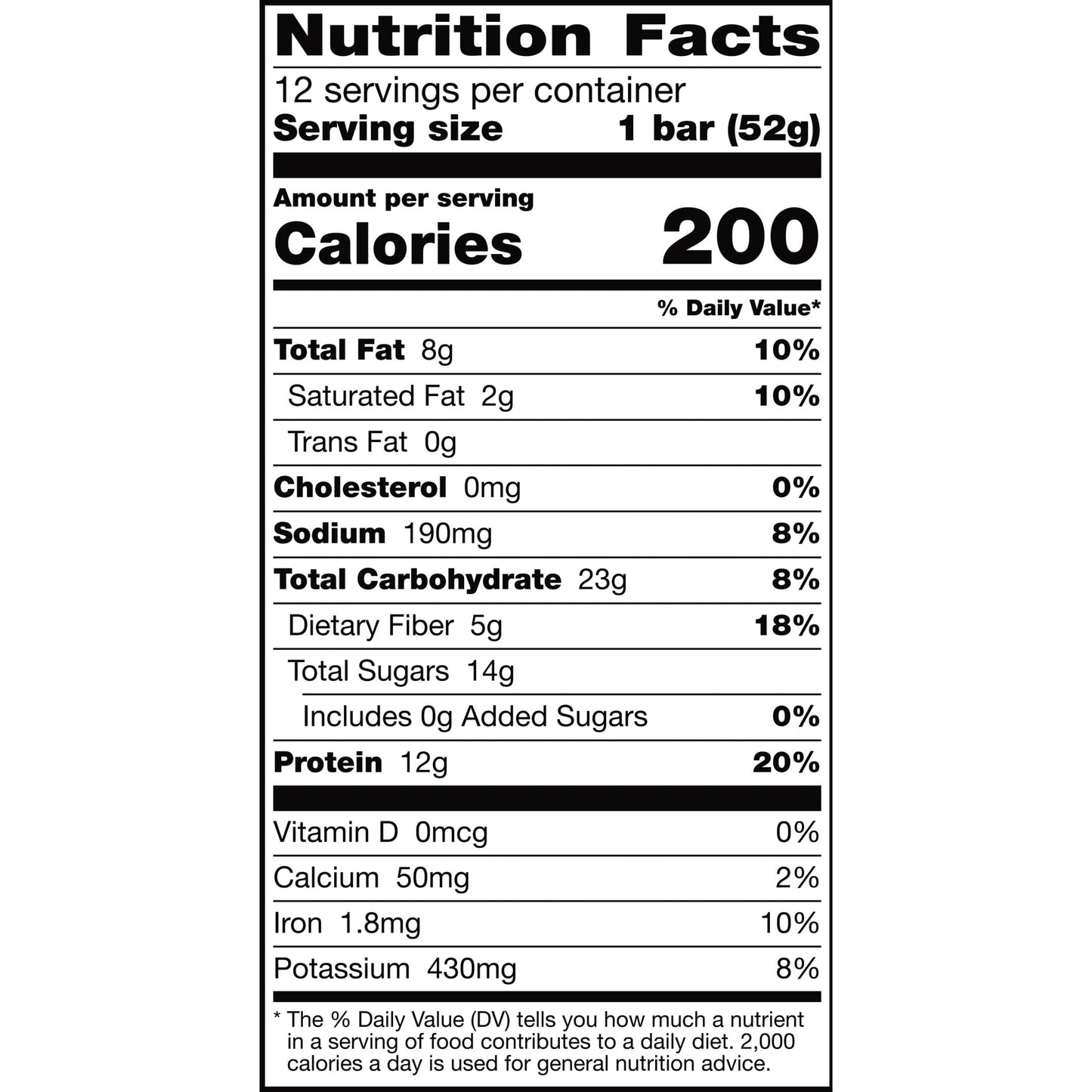 RXBAR Protein Bars Gluten-Free, Chocolate Sea Salt, 12 Count