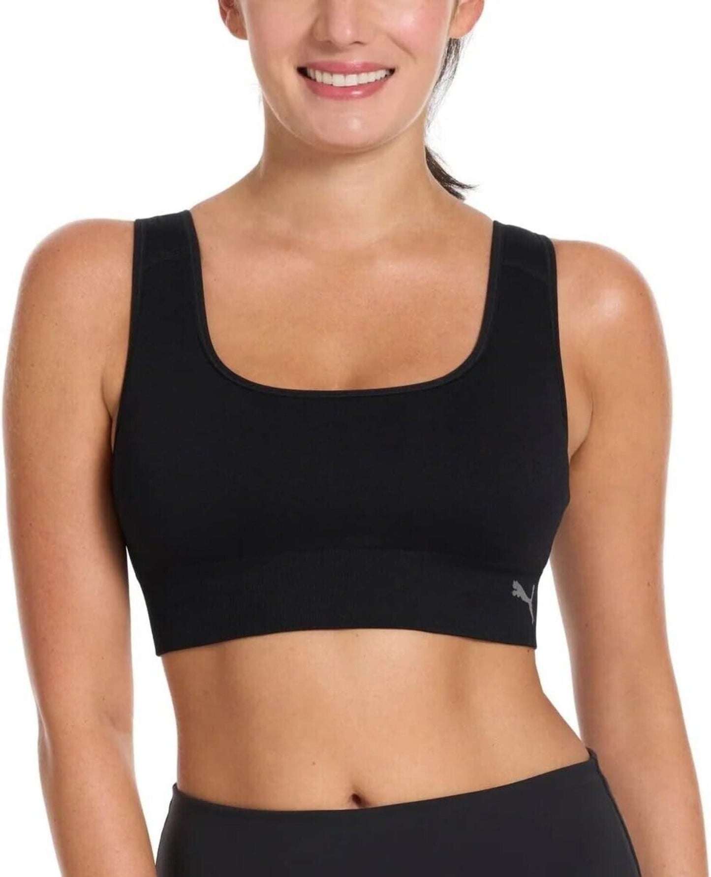 PUMA Women's Performance 2-Pack Seamless Sports Bras Medium