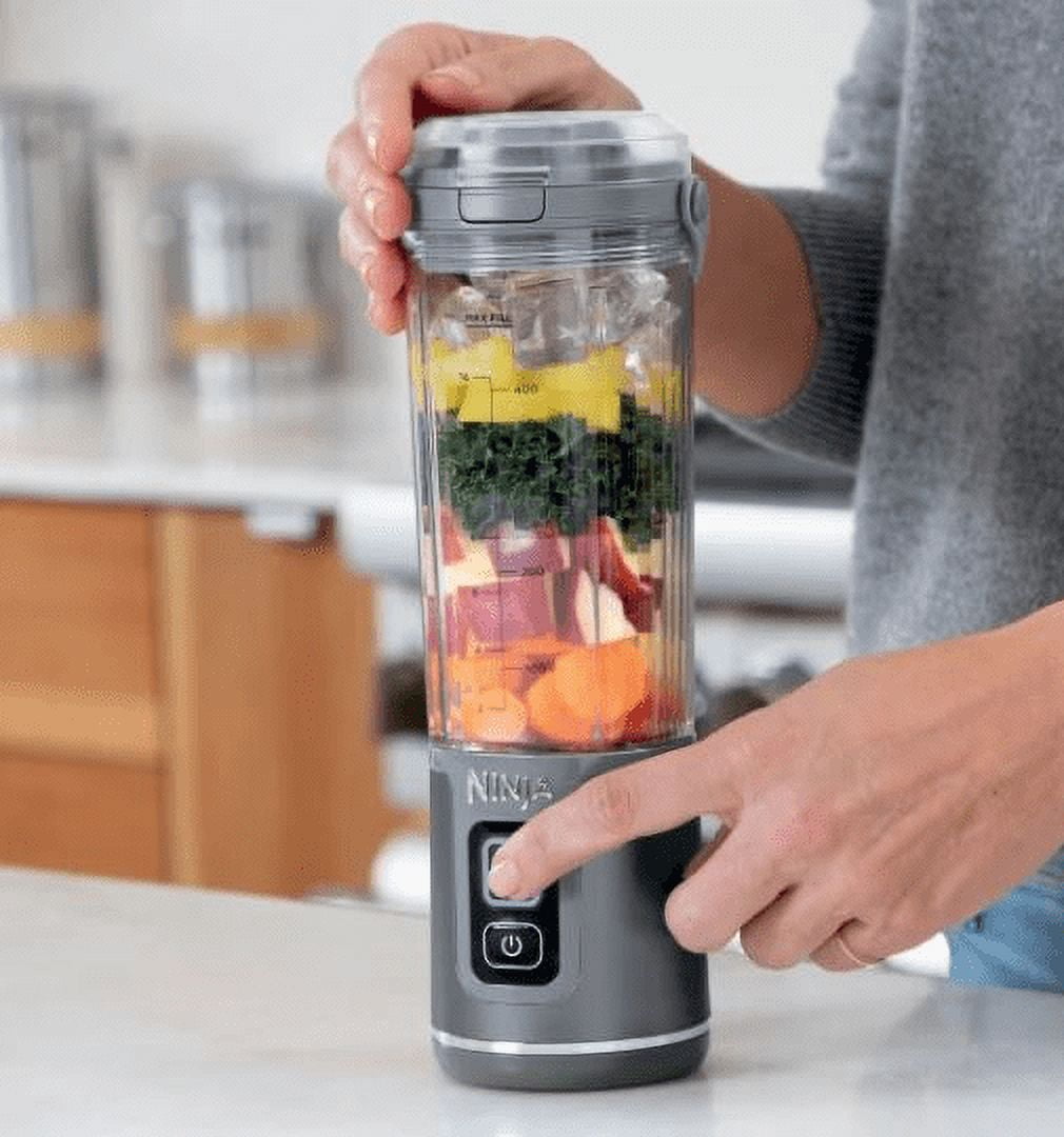 Ninja Blast Portable Blender, Cordless, 18oz. Vessel, Personal Blender-for Shakes & Smoothies, BPA Free,Most Compact Blender, Leakproof-Lid & Sip Spout, USB-C Rechargeable 2-pack