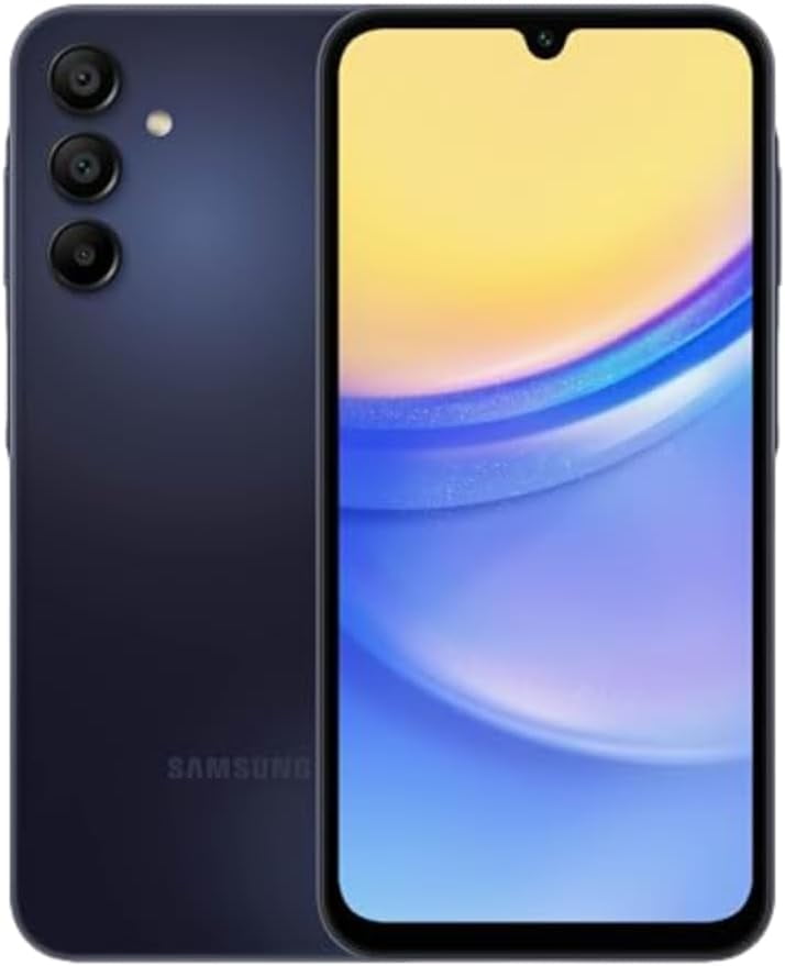 Samsung Galaxy A15 5G A Series 64GB Unlocked Android Cell Phone with 50MP Camera, Blue Black