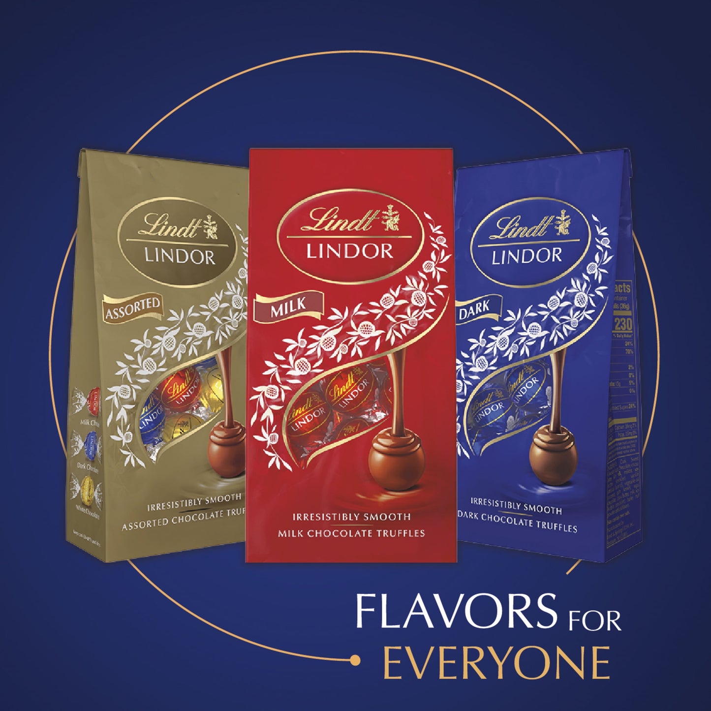Lindt Lindor Dark Chocolate Candy Truffles, 25.4 oz., 60 Count