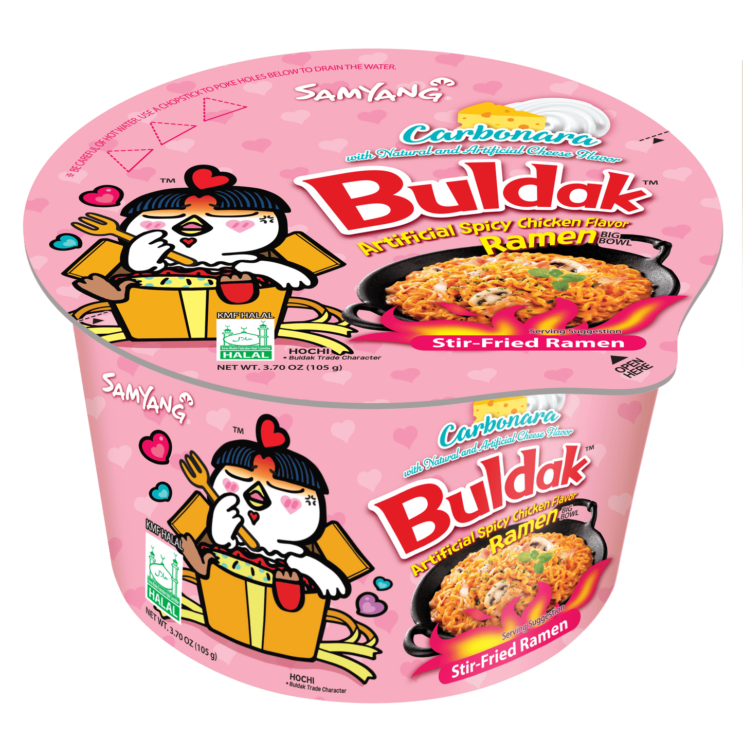 SAMYANG BULDAK CARBONARA RAMEN 6 Pack (BIG BOWL)