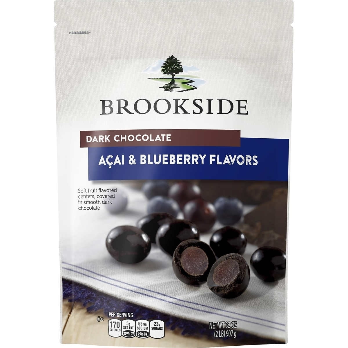 Brookside Dark Chocolate Acai and Blueberry 32 Ounce