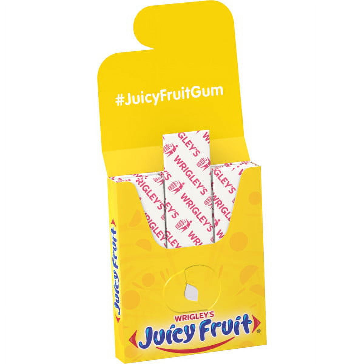 Juicy Fruit Original Bubble Gum, Bulk Chewing Gum, 15 pc, 10 ct