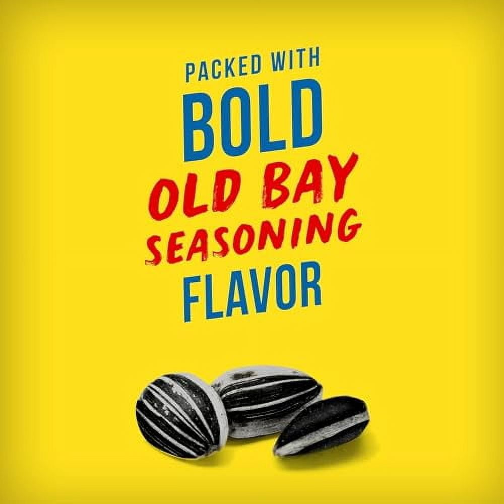 BIGS Old Bay Flavored Sunflower Seeds - 3 Pack - 5.35 Ounces Per Bag - In Mighty Merchandise Packaging