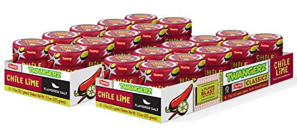 Twangerz Chile-Lime Seasoning Salt .. .. Snack Topping, 1.15-Ounce .. Shaker .. (Pack of .. 20)