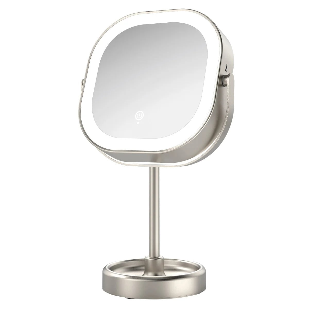 Conair Halo LED Double Sided 1x/10x Vanity Mirror 360? Rotation USB Rechargeable