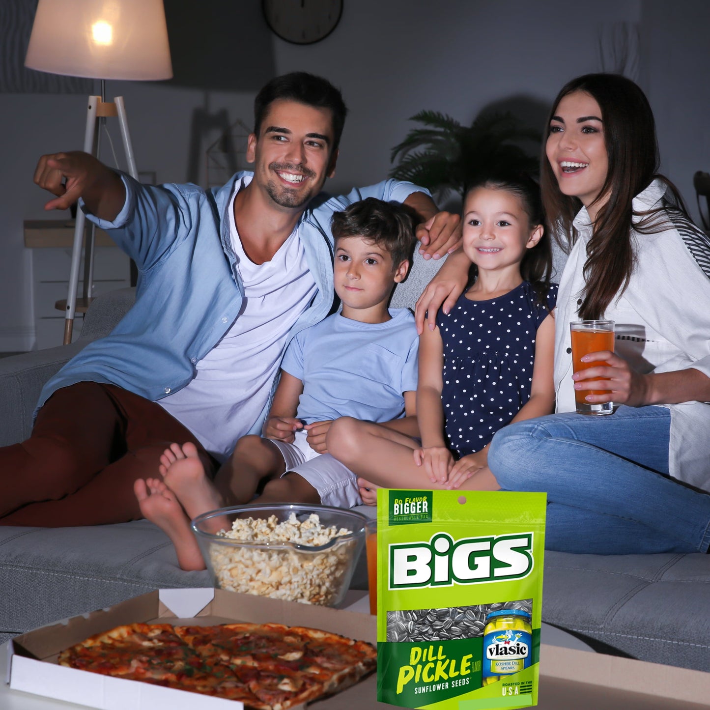 BIGS Sunflower Seeds, Keto Friendly 5.35 oz Bags (Pack of 2) (Vlasic Dill Pickle)