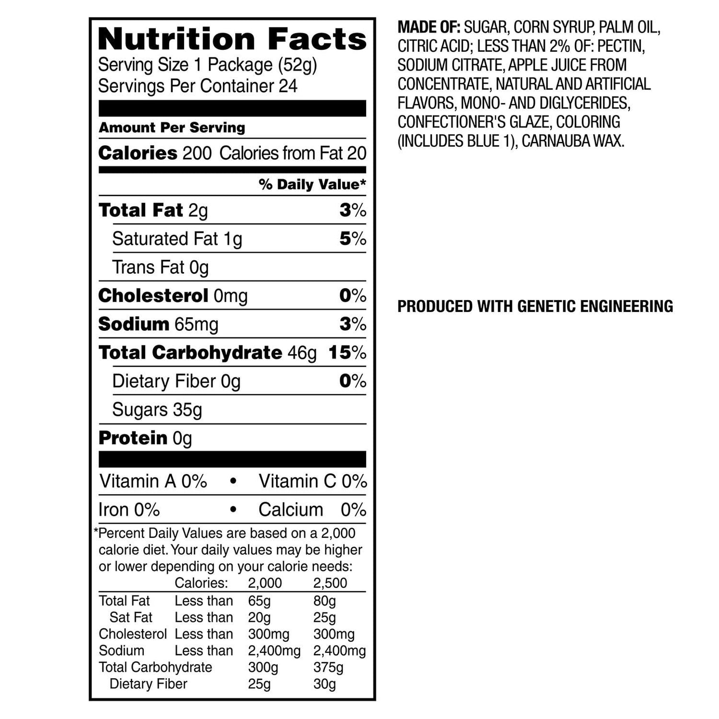 Starburst, Minis Sours Fruit Chews Candy, 1.85 Oz. (24 Count)