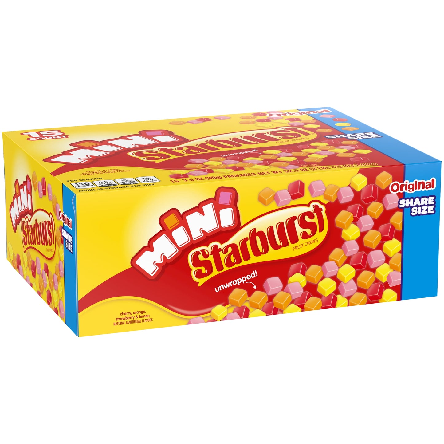 Starburst Mini Fruit Chews, (15 Count)
