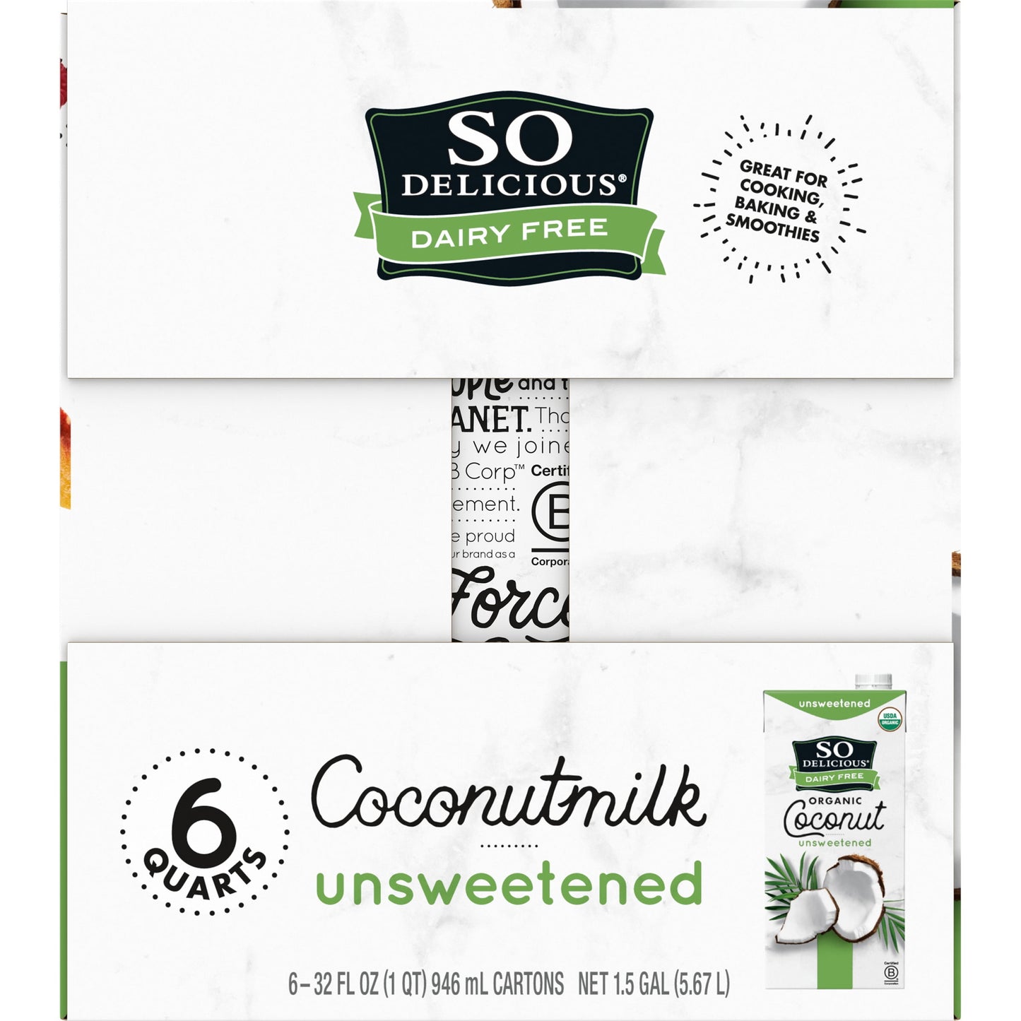 So Delicious? Unsweetened Coconut Milk Beverage 6-32 fl. oz. Cartons