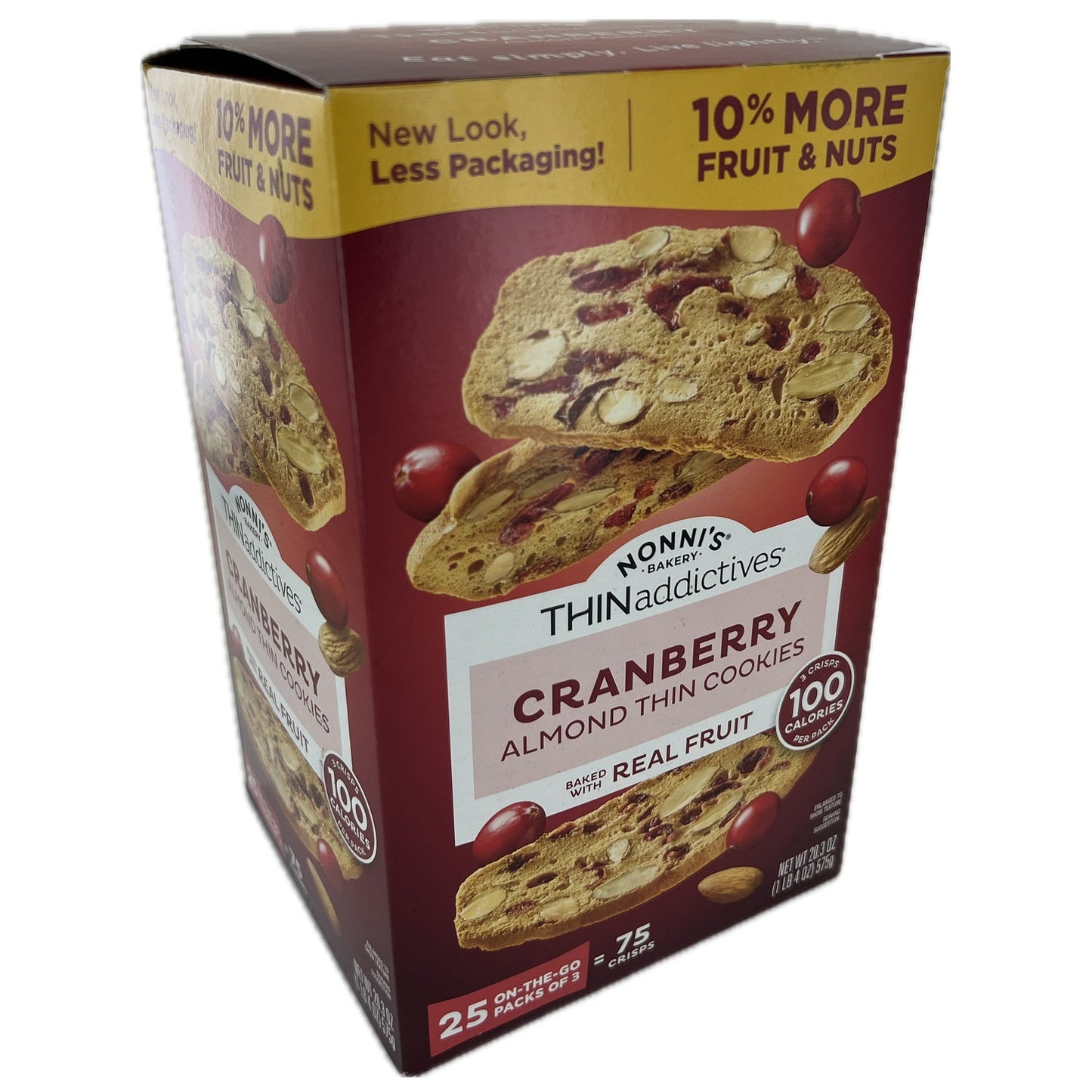 Thin Addictives Cranberry Almond Thin Cookies, 75 Count (20.3 Ounce)