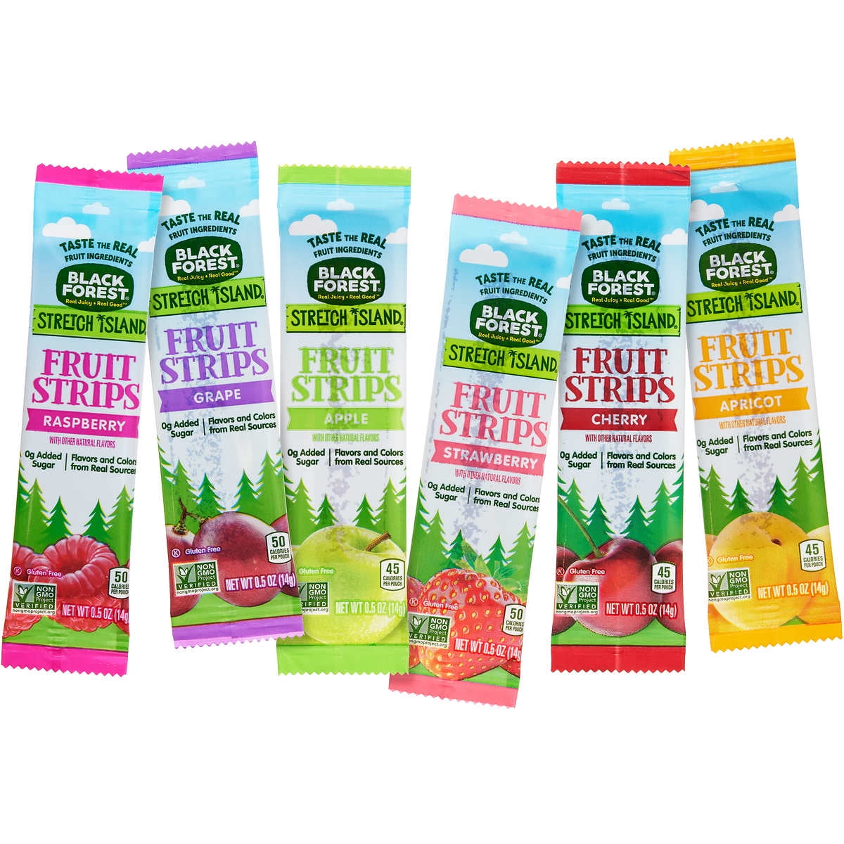 Stretch Island Gluten Free Fruit Leathers, Assorted Flavors, .5 oz, 50 Count