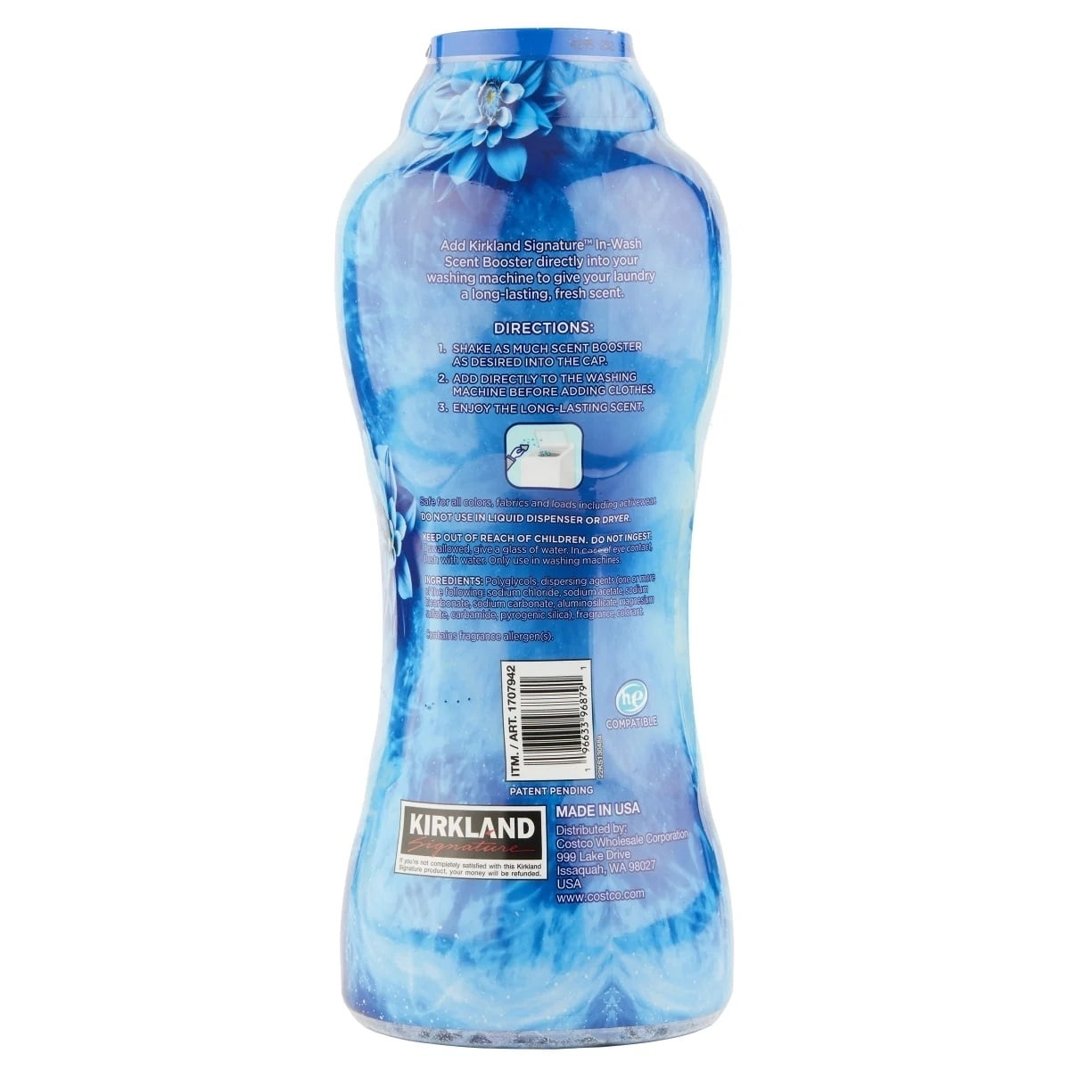 Kirkland Signature Ultra Fresh In-Wash Scent Boosters, Fresh, 45.9 Ounce