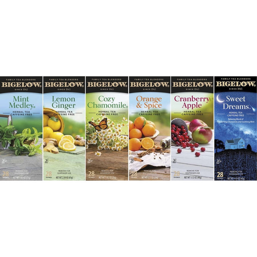 Bigelow RCB17578 Assorted Tea Packs - Six Flavors (168/Carton)