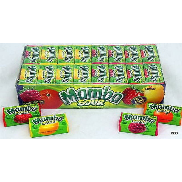 Mamba Sour Fruit Chews .93oz 48 Count