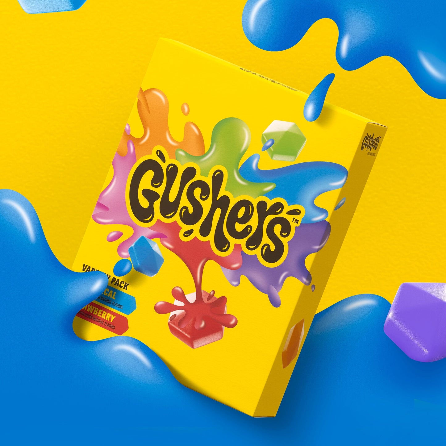 Gushers Fruit Flavored Snacks, Strawberry and Tropical Flavors, 42 ct