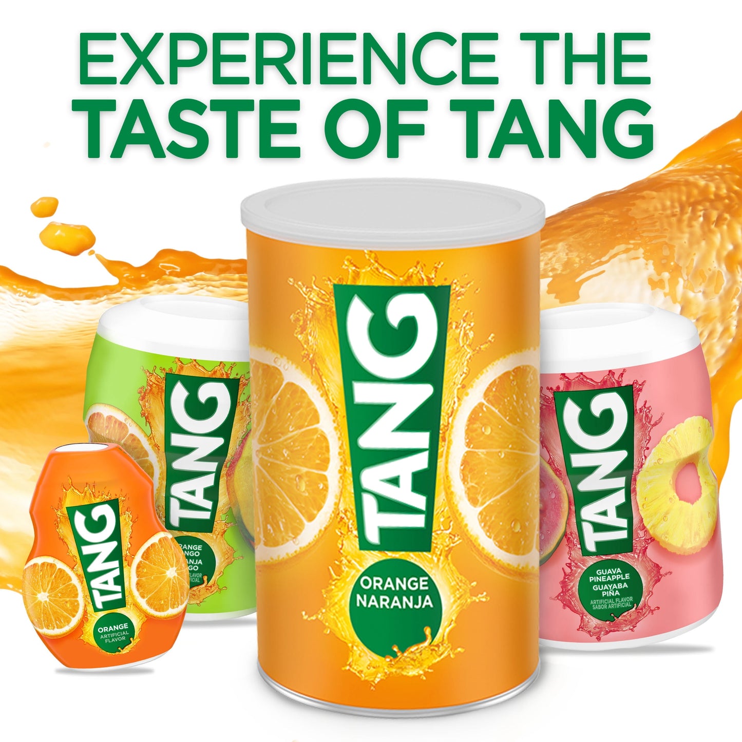 Tang Orange Naturally Flavored Powdered Soft Drink Mix, 4.5 lb Canister