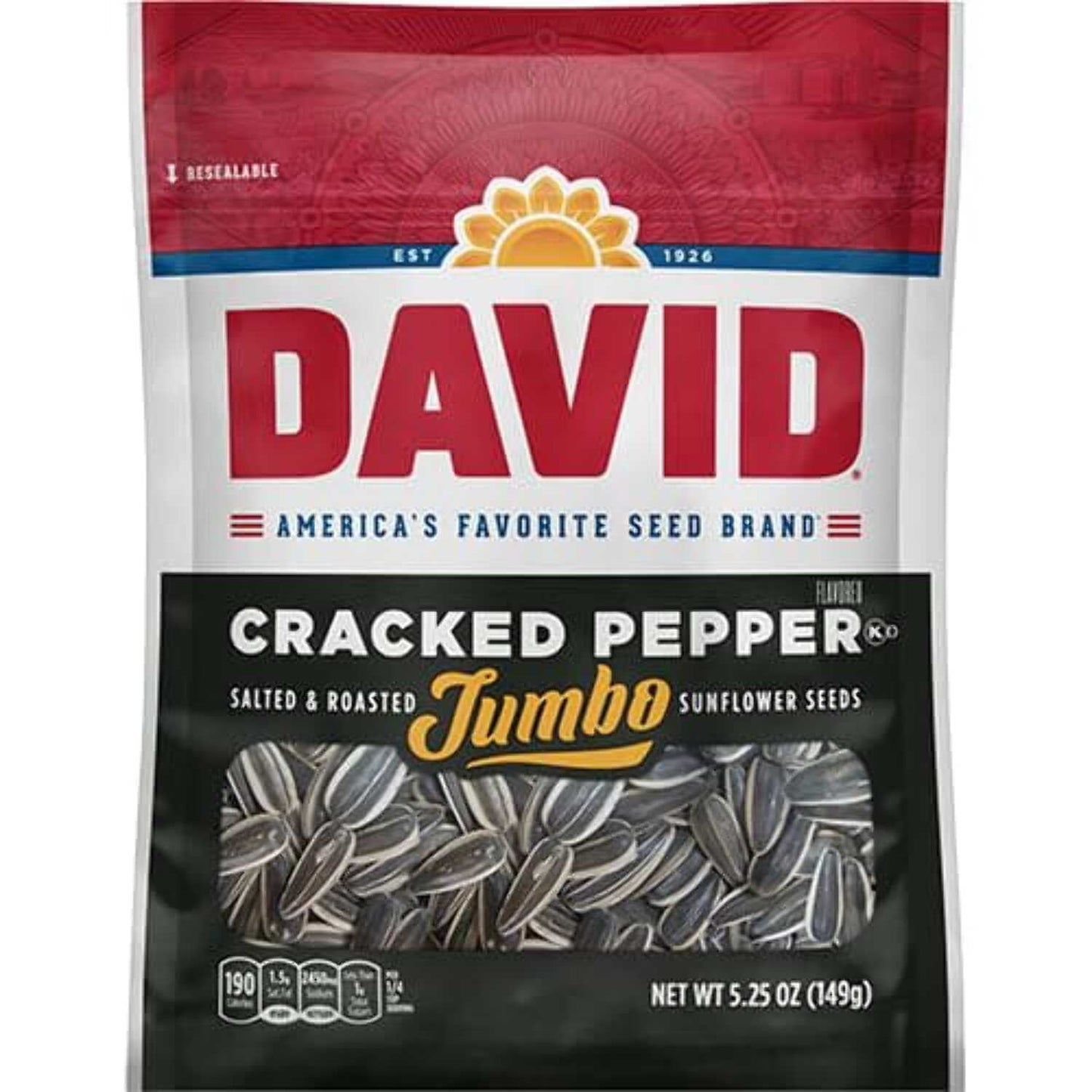 David Sunflower Seeds Variety Pack, 13 Flavors, 5.25 Ounce Each, 1 Bag per Flavor