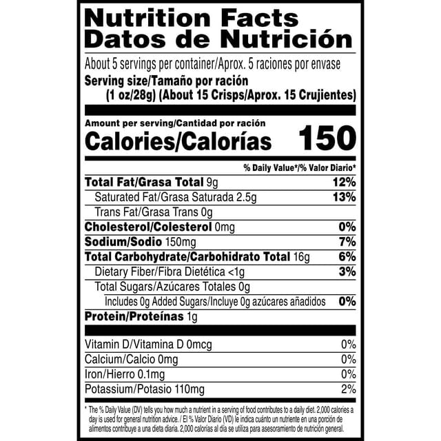 Pringles Original Potato Crisps Chips, Lunch Snacks, 5.2 oz Canister (Pack of 2)