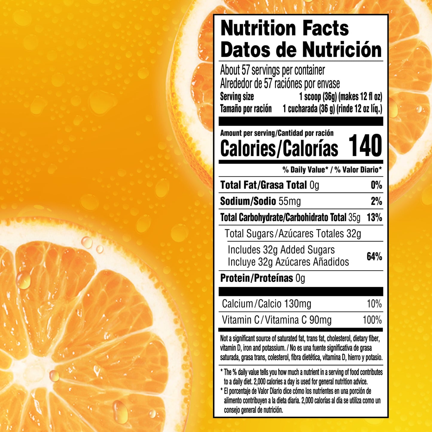 Tang Orange Naturally Flavored Powdered Soft Drink Mix, 4.5 lb Canister