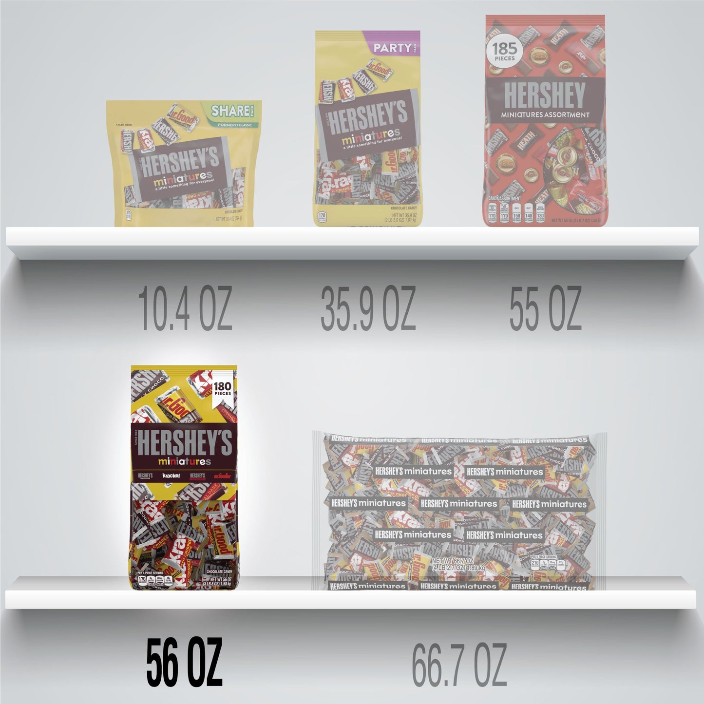 Hersheys Miniatures Assorted - 56 Ounce