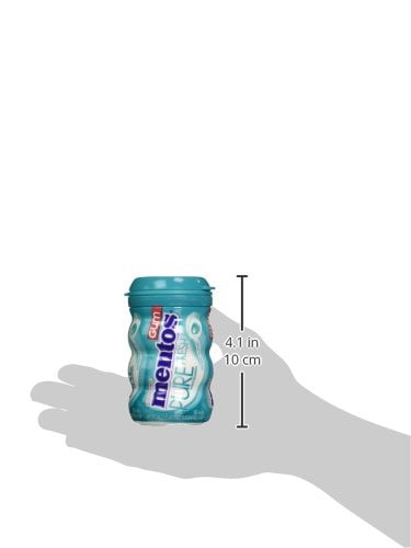 Mentos Pure Fresh Sugar-Free Chewing Gum, Wintergreen, 50 Ct, (6 Pk, 300 Total Pieces)