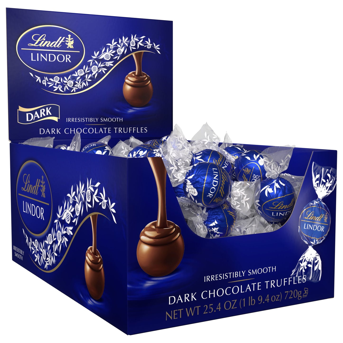 Lindt Lindor Dark Chocolate Candy Truffles, 25.4 oz., 60 Count