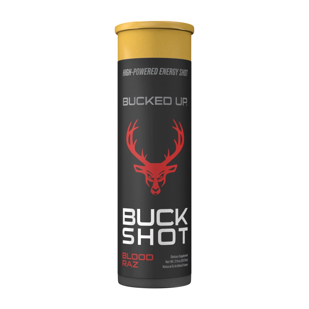 Bucked Up Buck Shot Energy Shot, Rocket Pop, 2 fl oz Bottles, 12 Pack
