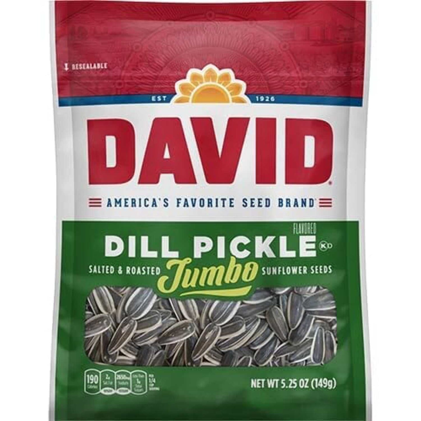 David Sunflower Seeds Variety Pack, 13 Flavors, 5.25 Ounce Each, 1 Bag per Flavor