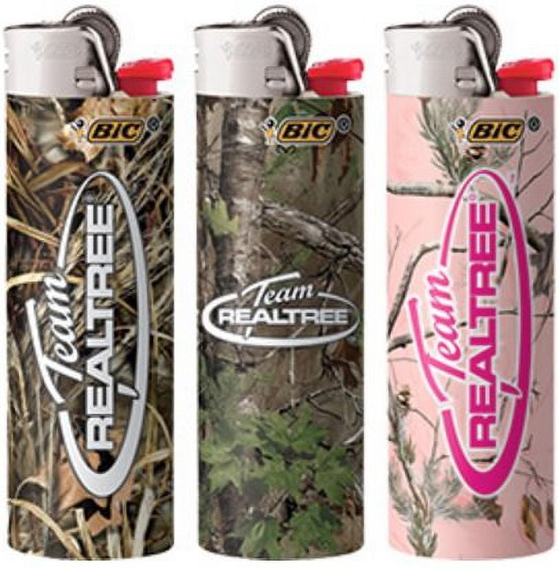 Bic Team Realtree Hunter Collection Lighters 50 Count Tray/Full Size