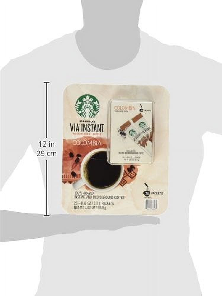 Starbucks Via Instant Medium Roast Colombia Coffee, 26 Count