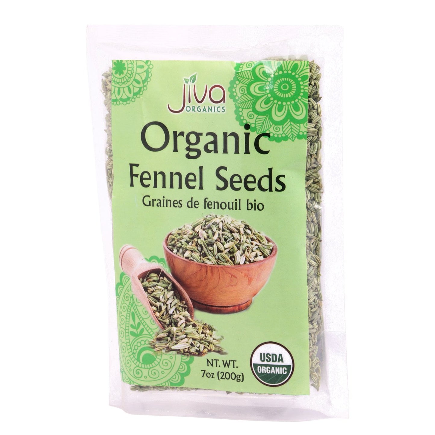 Jiva Organics Whole Fennel Seed, 7 Oz