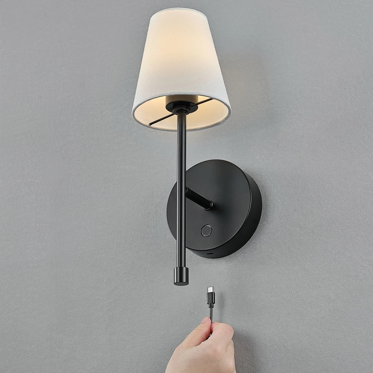 Globe Electric Wireless Rechargeable LED Integrated Wall Sconce (2 Pack)