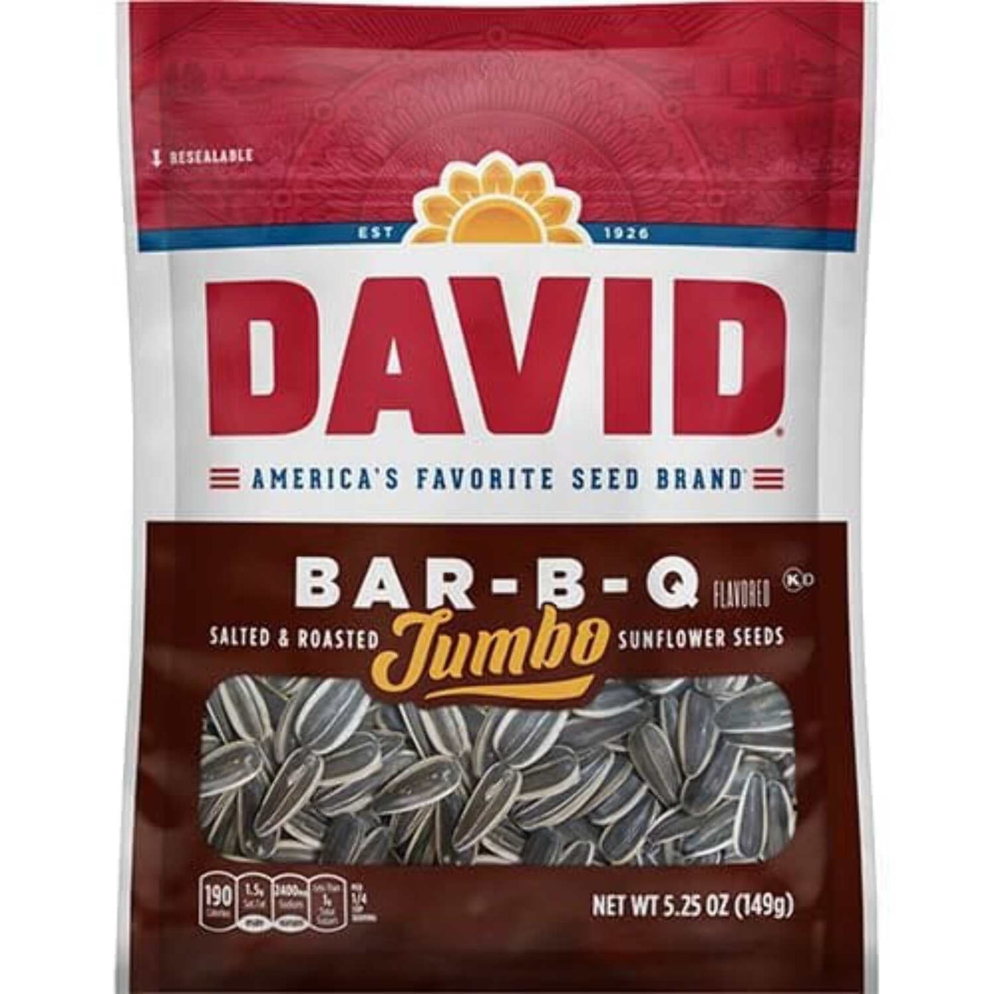 David Sunflower Seeds Variety Pack, 8 Exciting Flavors, 5.25 Ounce Each, 1 Bag per Flavor