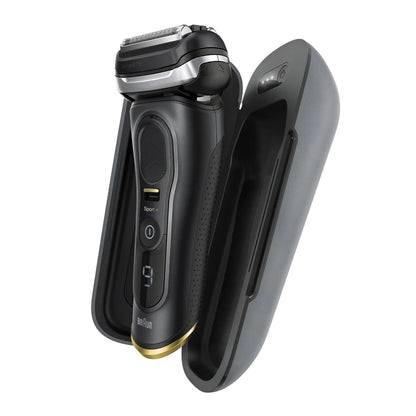 Braun Series 9 Sport + Electric Shaver with Clean & Charge Station and Powercase