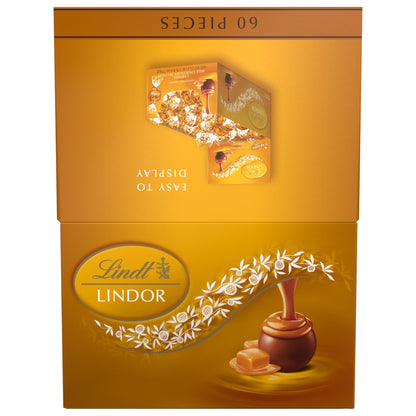 Lindt Lindor Caramel Milk Chocolate Truffles, 60 count, 25.4 oz